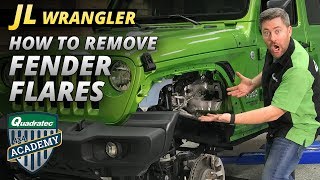 How to Remove Your Jeep Wrangler JL Fender Flares - YouTube