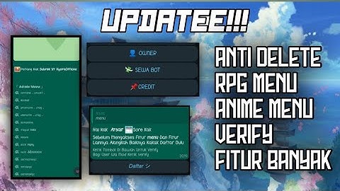 UPDATE!!! || FITUR GG || WELCOME KEREN || VERIFY || MENU BUTTON || NSFW MENU || DOWNLOAD MENU