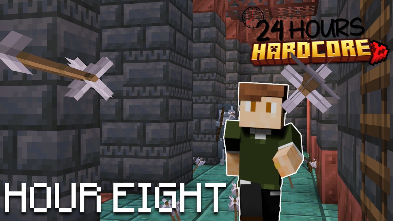 Into the Trial Chamber... | HOUR EIGHT | 24 Hours in Hardcore Minecraft