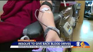 Resolve to Give Back blood drive underway