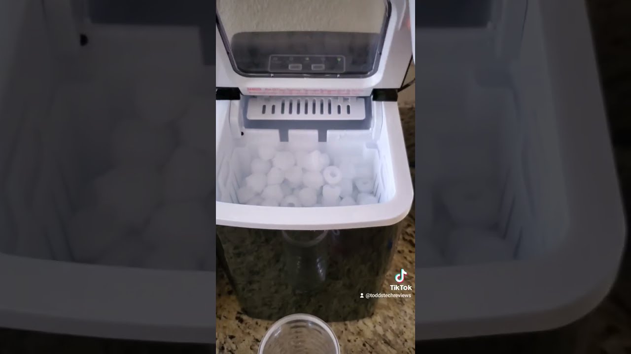  99 Amazon Counter Top Ice Maker Review By ToddsTechReviews Com Kitchen Gadget Hacks On Tik Tok