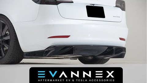 EVANNEX Tesla model 3 Aero Diffuser installation tutorial