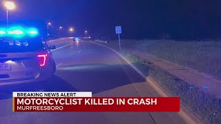 Motorcyclist killed on Veterans Parkway in Murfreesboro