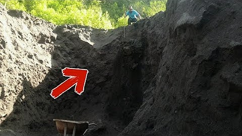 Ongelooflijke beelden: hand mijnbouw op steile rotswanden