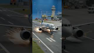 Crew Filming Airplane Crash Model 😱✈️