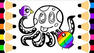 Drawing Octopus - Easy For Kids