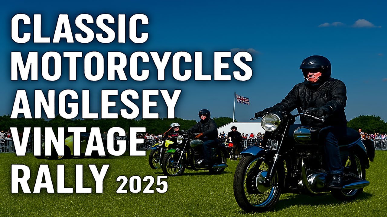 Classic Motorcycles at Anglesey Vintage Rally 2025 | 2nd Arena Event – British Bike Showcase