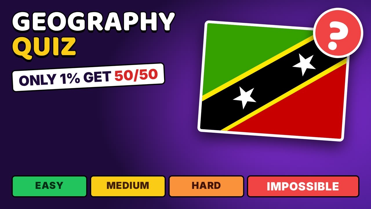 Geography Trivia Map World Geography Quiz 🗺️ 50 Questions from Easy to Impossible - YouTube