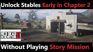 Thumbnail How To Unlock Stables Early in Chapter 2 Without Playing Story Mission Rdr2