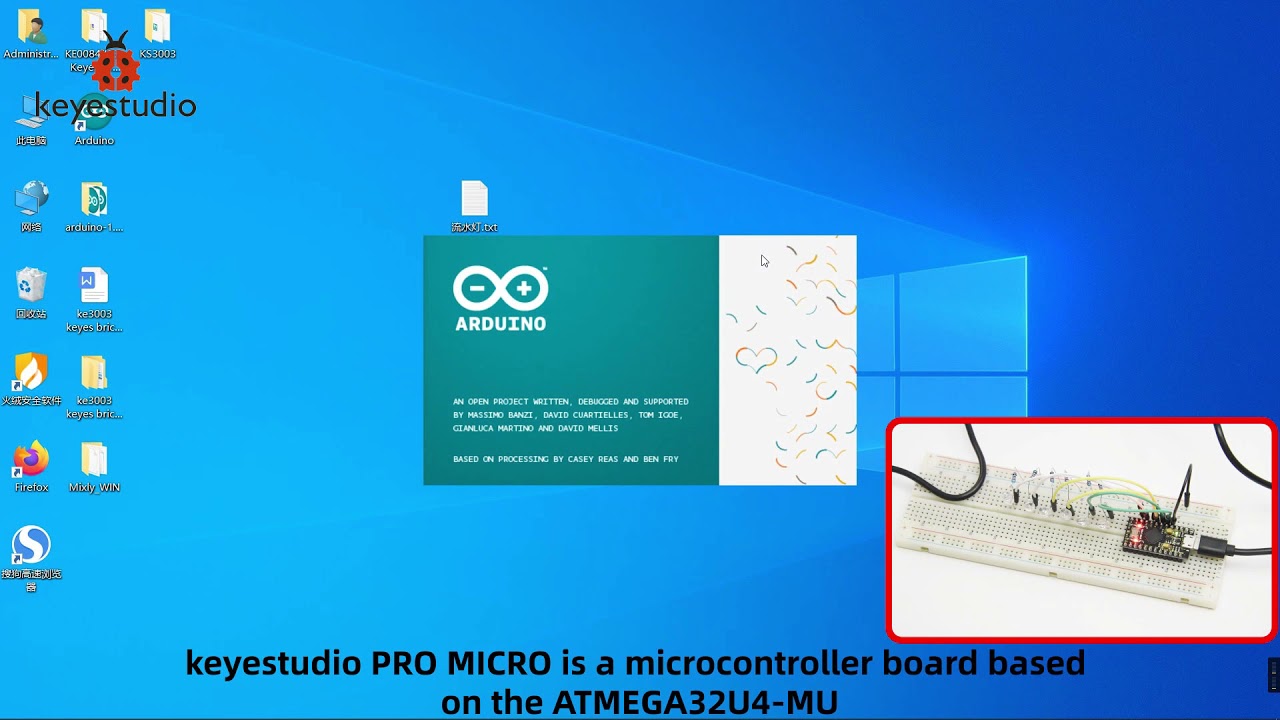 KS0503 Keyestudio PRO MICRO 5V 16MHZ Development Board - YouTube