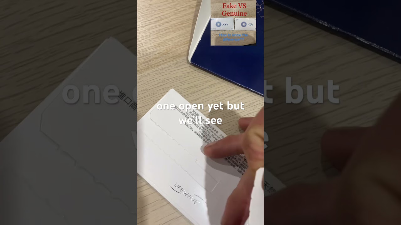 Fake X39 VS Genuine Life wave X39