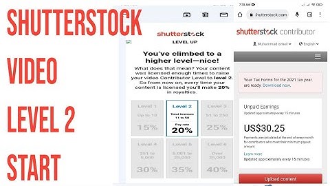 Shutterstock how to make money online|Shutterstock payment proof|shutterstock video Level 2start
