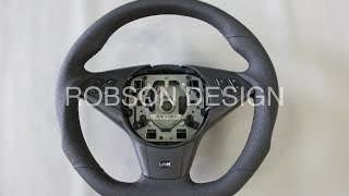 BMW 5シリーズ 6シリーズ E60E61E63E64 カーボンステアリング製作例3022