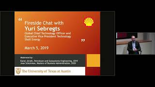 Energy & Climate Change - Fireside Chat with Shell CTO Yuri Sebregts