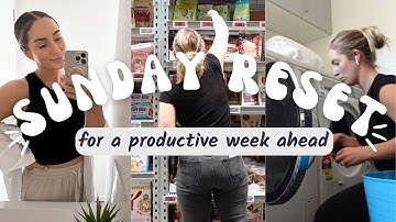 SUNDAY RESET CHECKLIST | How to have a productive week ahead!