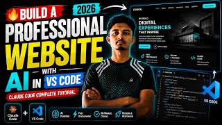 🔥 Build a Professional Website with AI in VS Code (2026) | Claude Code Complete Tutorial 🚀