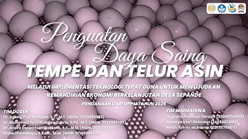 Inovasi Teknologi untuk Penguatan UMKM Tempe dan Telur Asin Desa Sepande