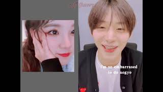 (G)i-dle Yuqi & Cravity Jungmo •video call 1• (fake subs) screenshot 4
