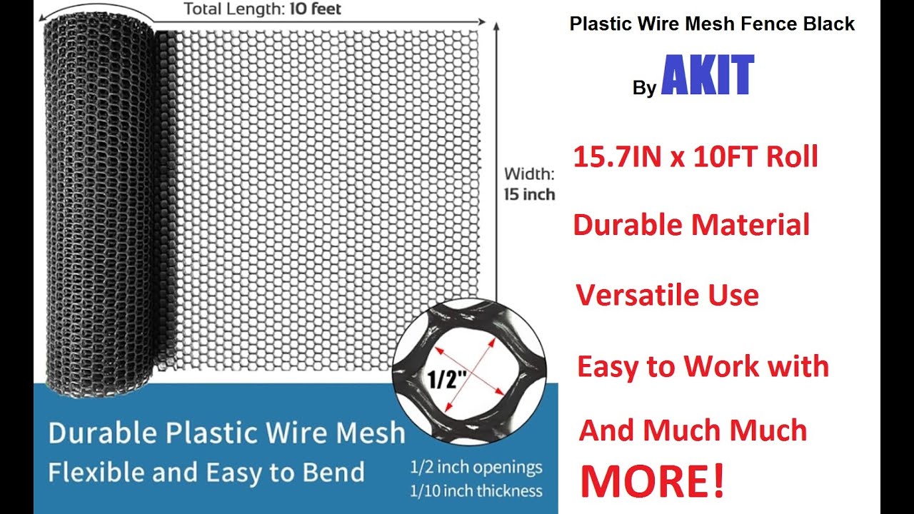 Plastic Wire Mesh Fence Black by AKIT | Product Review
