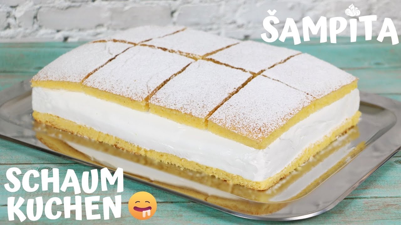 Bester Schaumkuchen Ever D Der Balkan Klassiker Sampita Rezept Baiserkuchen Youtube 