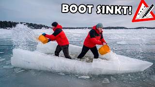 Wir VERSENKEN unser EISBOOT absichtlich!