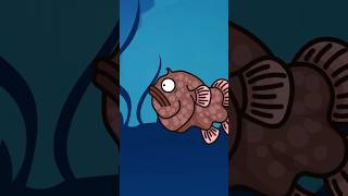 Male anglerfish bite onto a female and slowly turn into one of her organs?#funny #shorts