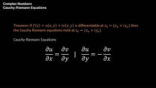 Complex Numbers: Analytic Functions  evaluation with Cauchy-Riemann Equation