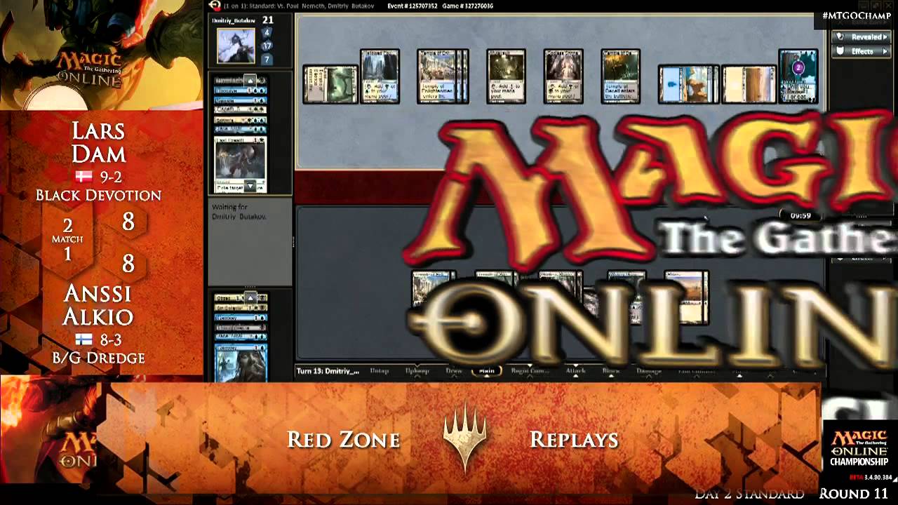 2013 Magic Online Championship Round 11: Lars Dam vs. Anssi Alkio (Standardd)