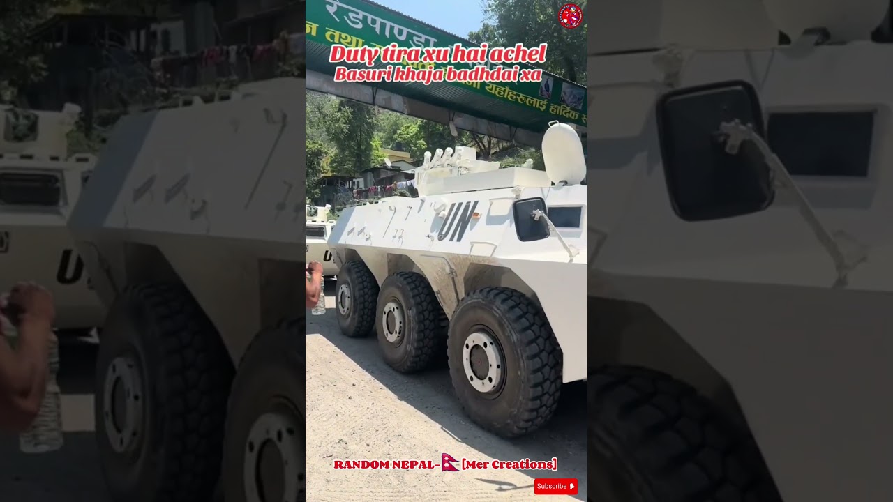 Nepal Army Patrolling And Moving China to Nepal With Armoured Vehicles 