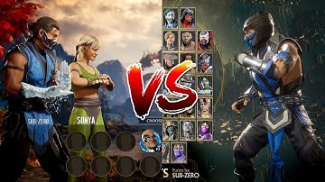 Mk1 vs Mk11 - Direct Comparison Sub-Zero, Kung Lao, Jax, Sonya (Summer Games Fest, and more)