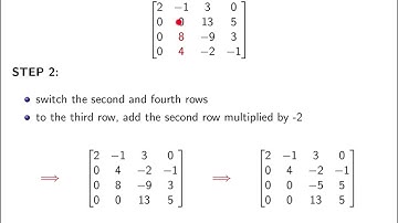 Matrix Algebra Lecture 1, Part 2:  Linear systems, Matrix of coefficients, Reduced row form