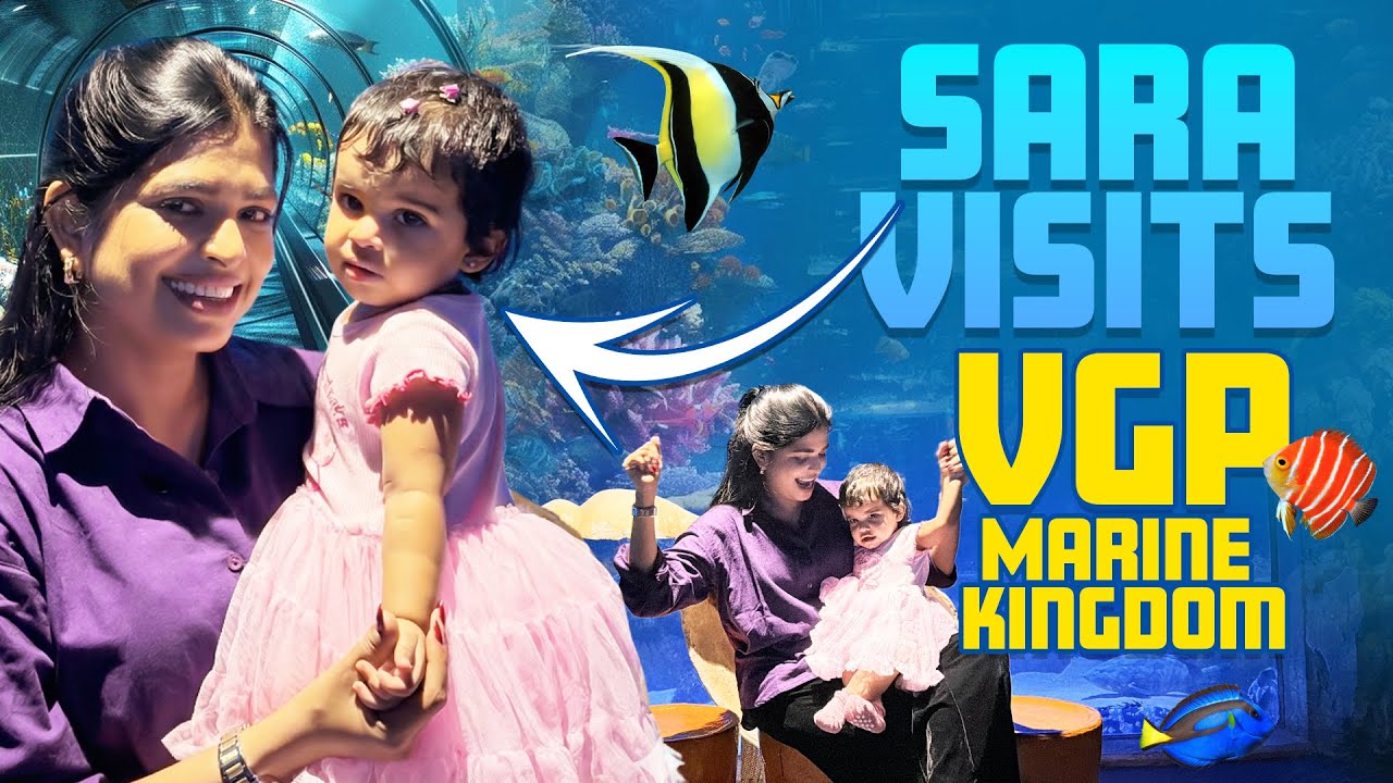 Sara Visits VGP Marine Kingdom 🐠🐬 | First Aquarium Experience | GK Vlogs