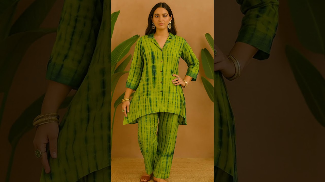 Original Tie & Dye Double Colour Co-ord Set | Available on IndiaMART
