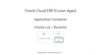 Application Composer - Choice List - Fixed, Dynamic - 01 Wealth