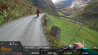 [4K] 2017-1002 Norway, Flåm~Myrdal, Flåmsdalen, RALLARVEGEN, cycling, 自行車 10