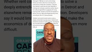 Rent Control In Detroit?