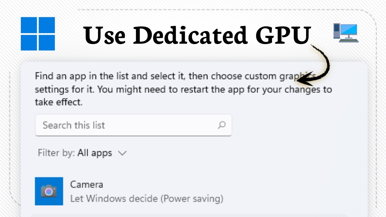 How to force a game to use a graphics card in Windows 11 - YouTube
