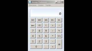 Excel'de Hesap Makinesi yapımı