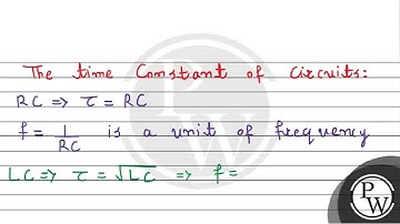 L, C and R represent the physical quantities inductance, capacitance and resistance, respectivel....