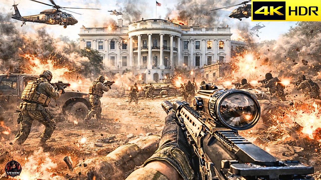 U.S Army Retake White House | Immersive Ultra Realistic Gameplay [4K60FPS] Call of Duty