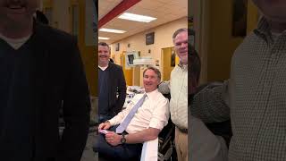 Virginia Governor Glenn Youngkin donates blood to support the American Red Cross