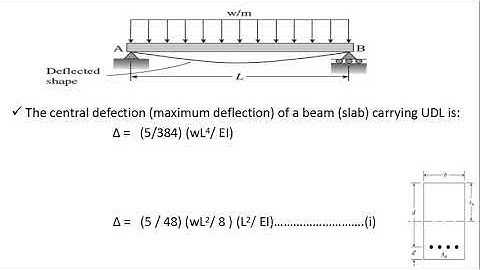 Deflection of RCC Elements: Concept & Requirements of IS 456:2000
