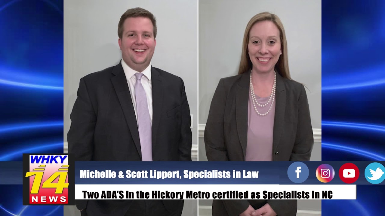 Two Assistant District Attorneys certified as Specialists in Criminal Law NC