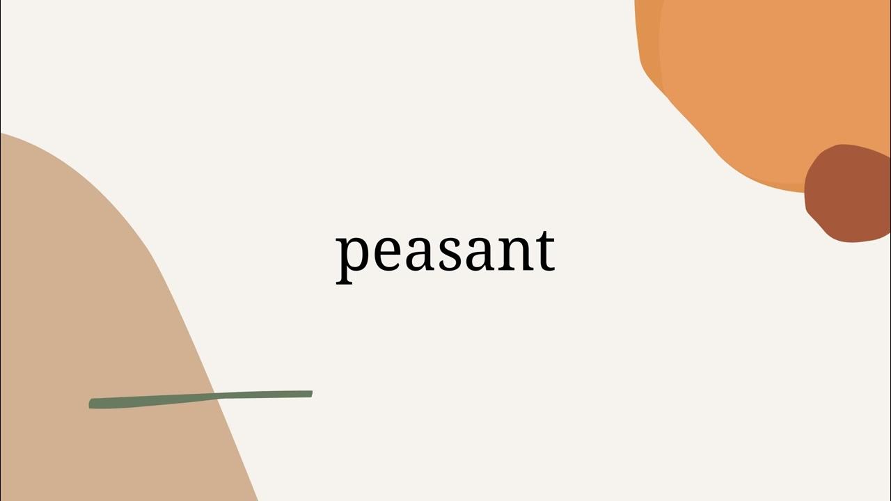 How to Pronounce Peasant Angela Saying YouTube