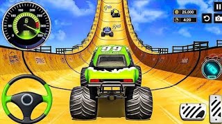 Monster Truck Stunt Master Game - Impossible Mega Ramp Monster Car Racing - Android Gameplay screenshot 4
