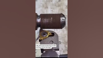 The Secret of CNC Thread Machining: Every Groove is Precise to 0.01mm!  #precisionengineering