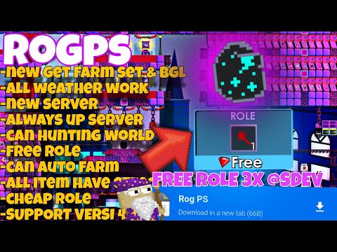 WOW GIVEAWAY 3X ROLE DEV CUY! CUMAN JOIN SERVER | GROWTOPIA PRIVATE SERVER TERBARU | GROWTOPIA