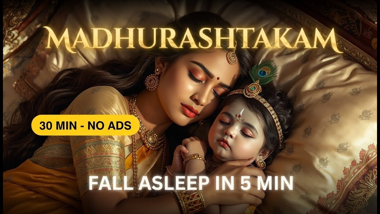 Madhurashtakam 30 Minute Loop | | अधरं मधुरं वदनं मधुरं-Krishna Bhajan |30 Mins Deep Meditation