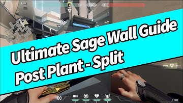 SAGE WALL GUIDE - POST PLANT SPLIT #valorant #valorantclips #valorantgaming #sagewalls #split