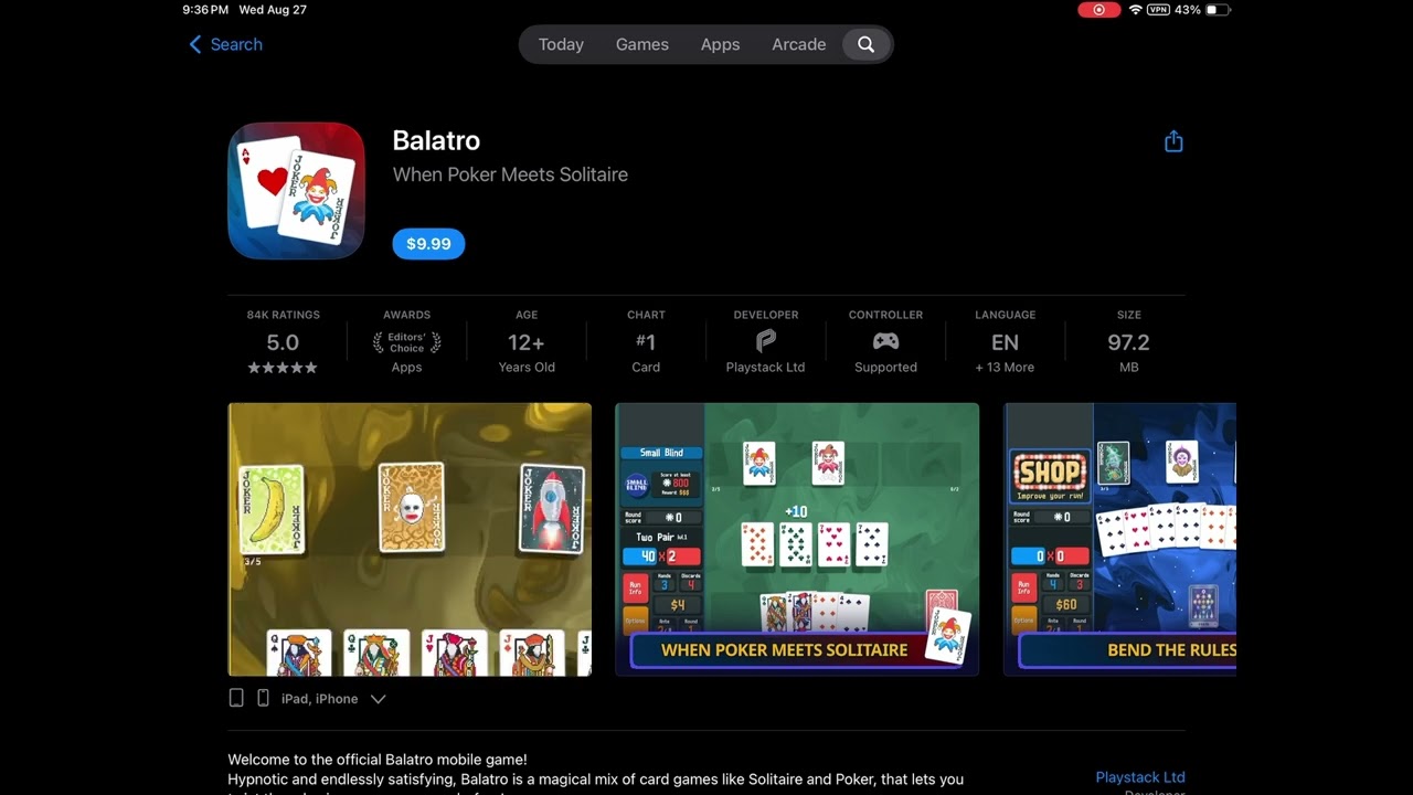 Balatro On The Apple App Store YouTube 